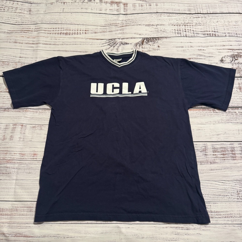Vintage UCLA Shirt Blue by Gear For‎ Sports 90's V Neck Men's Size Large